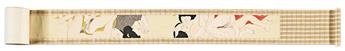 (EROTICA -- JAPANESE.) Meiji period shunga scroll depicting 6 different sex acts in the ukiyo-e style.